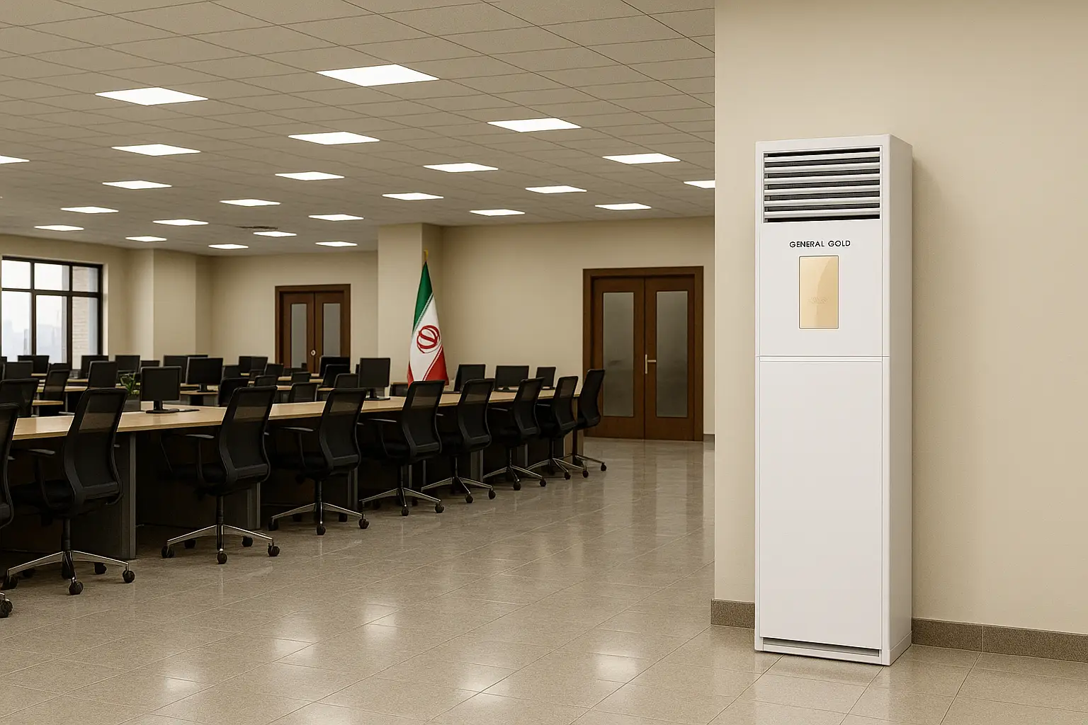 کولرگازی 36000 ایستاده اسکرول جنرال گلد-24