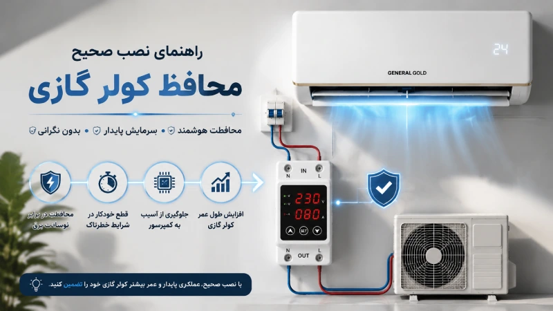 راهنمای نصب صحیح محافظ کولر گازی