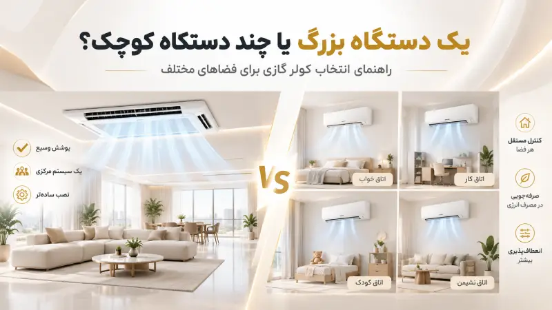 انتخاب یک دستگاه بزرگ بهتر است یا چند دستگاه کوچک؟