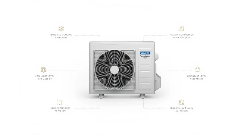 مشخصات فنی داکت اسپلیت 18000 جنرال گلد