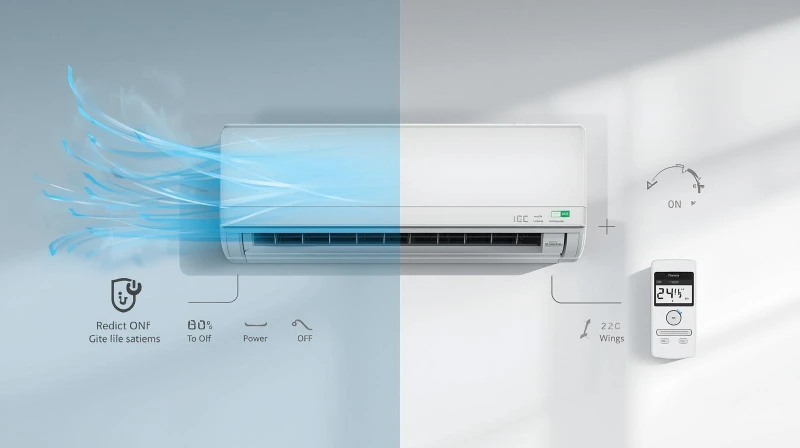 زمان روشن و خاموش شدن کولر گازی جنرال گلد 36000