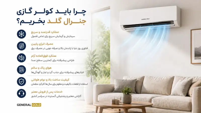 چرا باید کولر گازی جنرال گلد بخریم؟