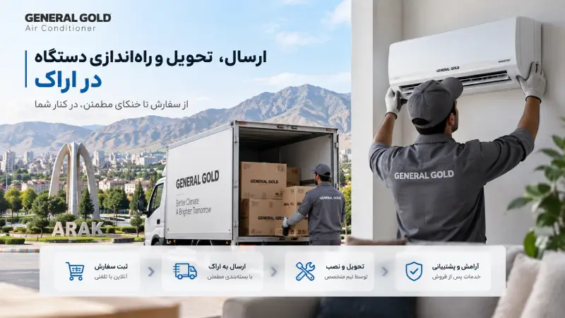 ارسال، تحویل و راهاندازی دستگاه در اراک