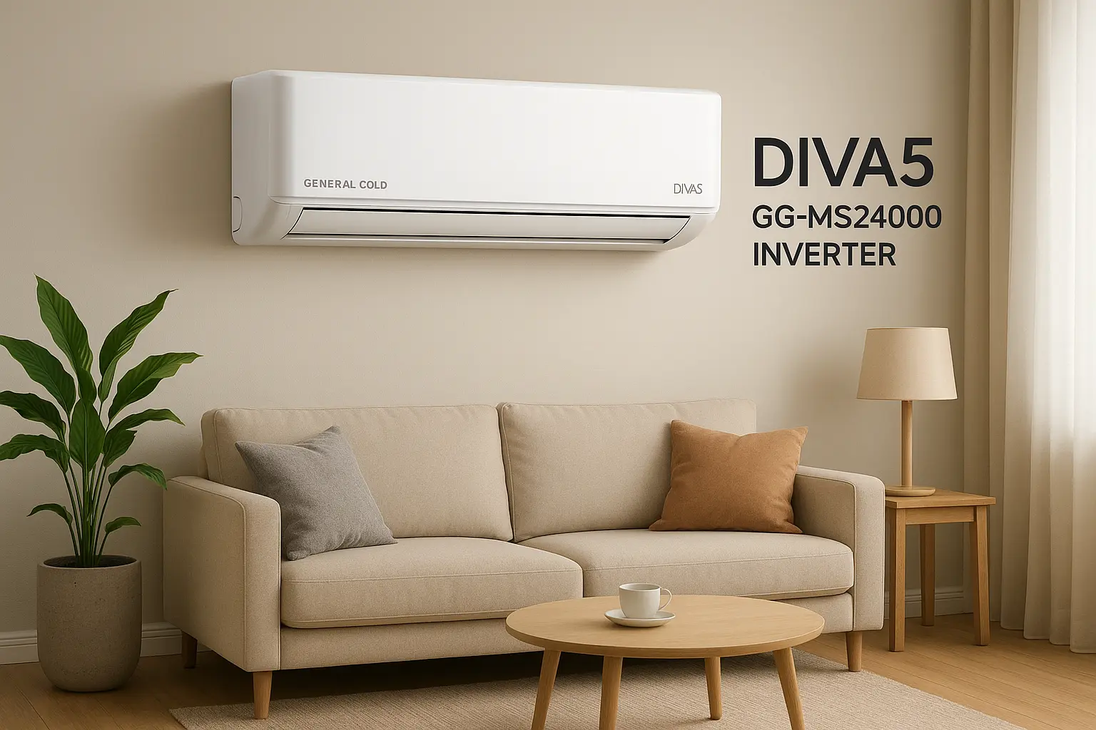 کولرگازی 24000 اینورتر جنرال گلد دیوا5، GG-MS24000 DIVA5 General Gold(2023میلادی)2