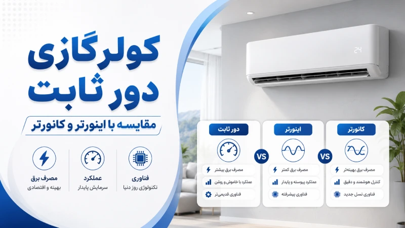 کولرگازی دور ثابت + بررسی و مقایسه آن با کولرگازی اینورتر و کانورتر