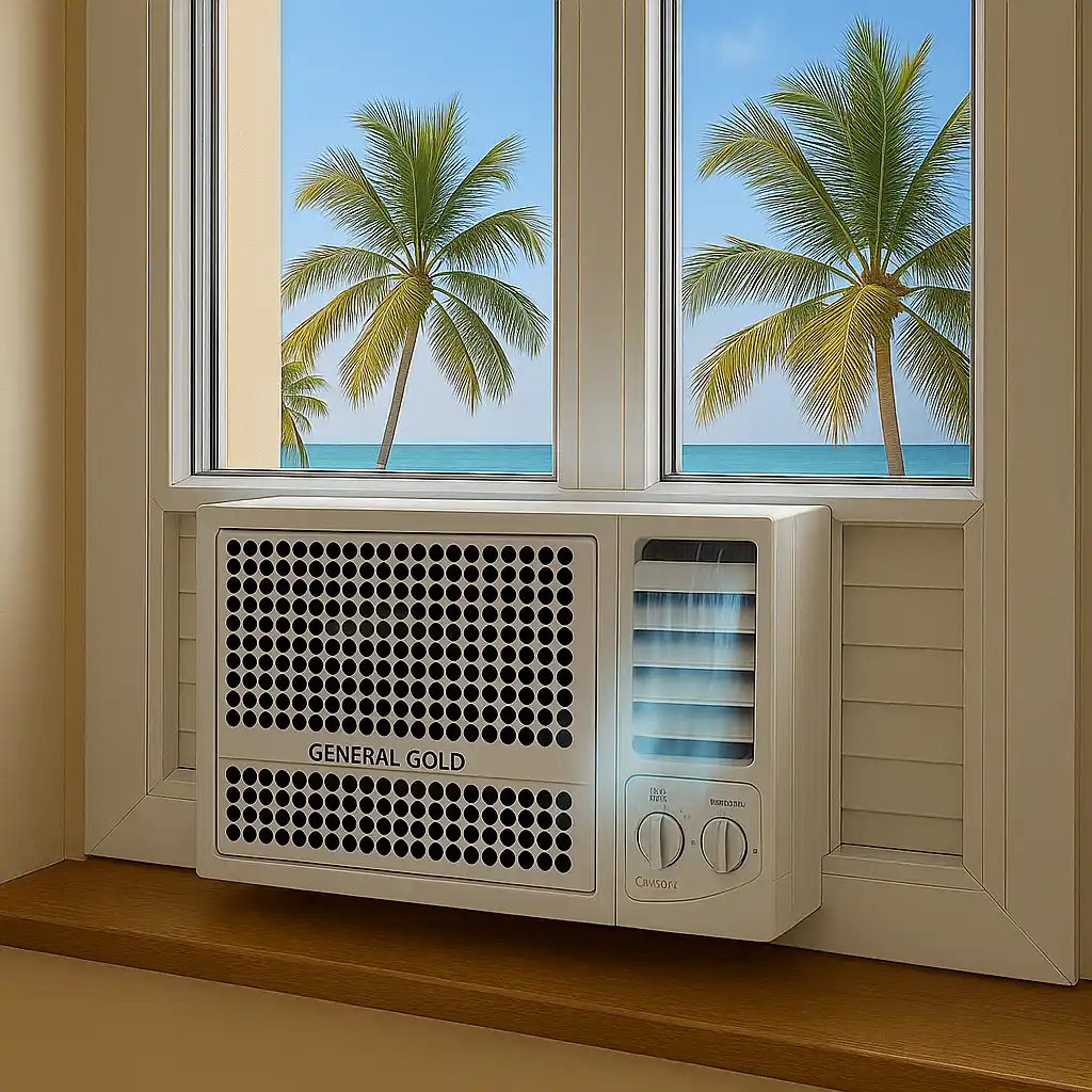 کولر گازی پنجره‌ای جنرال گلد 18000