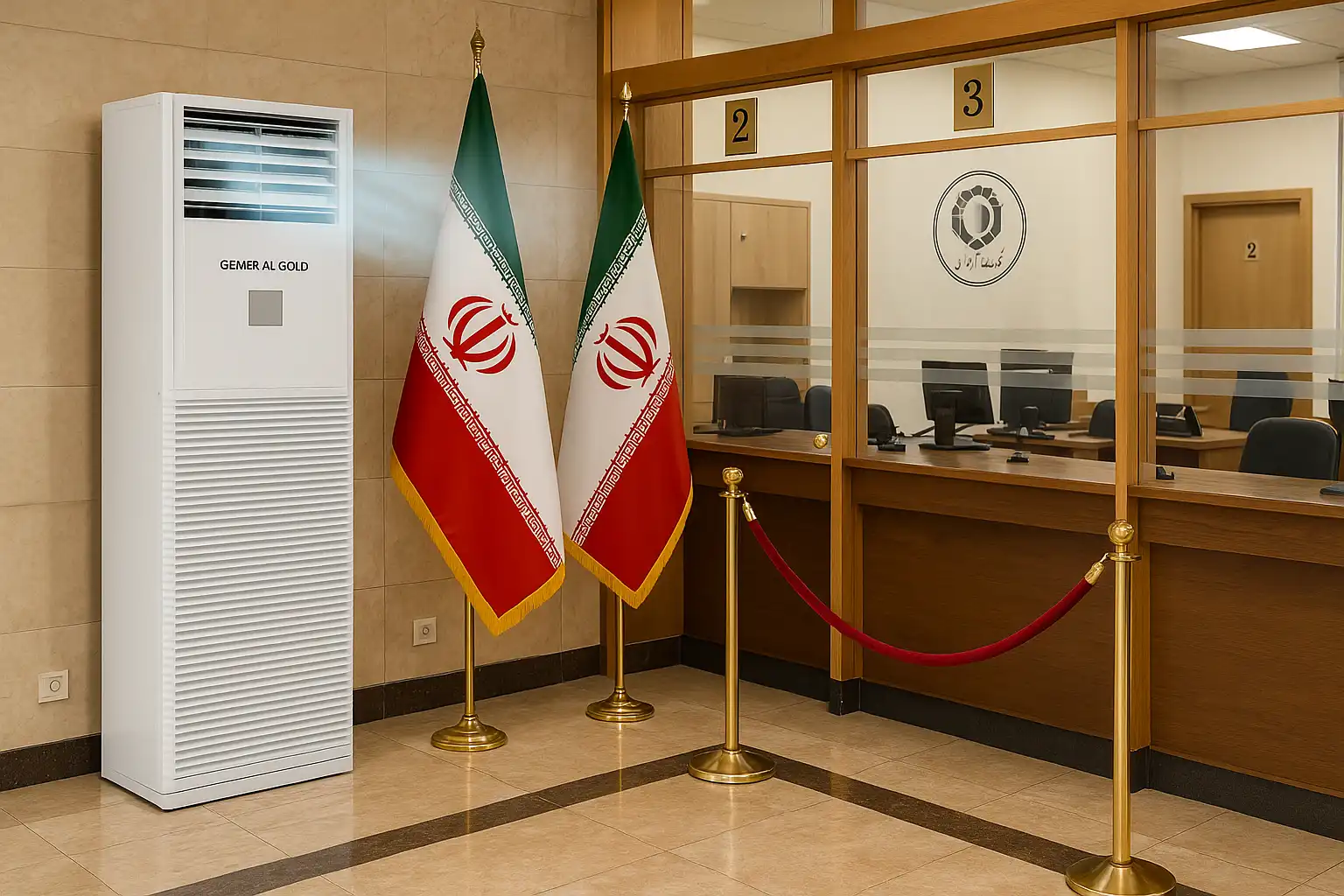 کولر گازی ایستاده جنرال گلد 36000 اینورتر نیدا